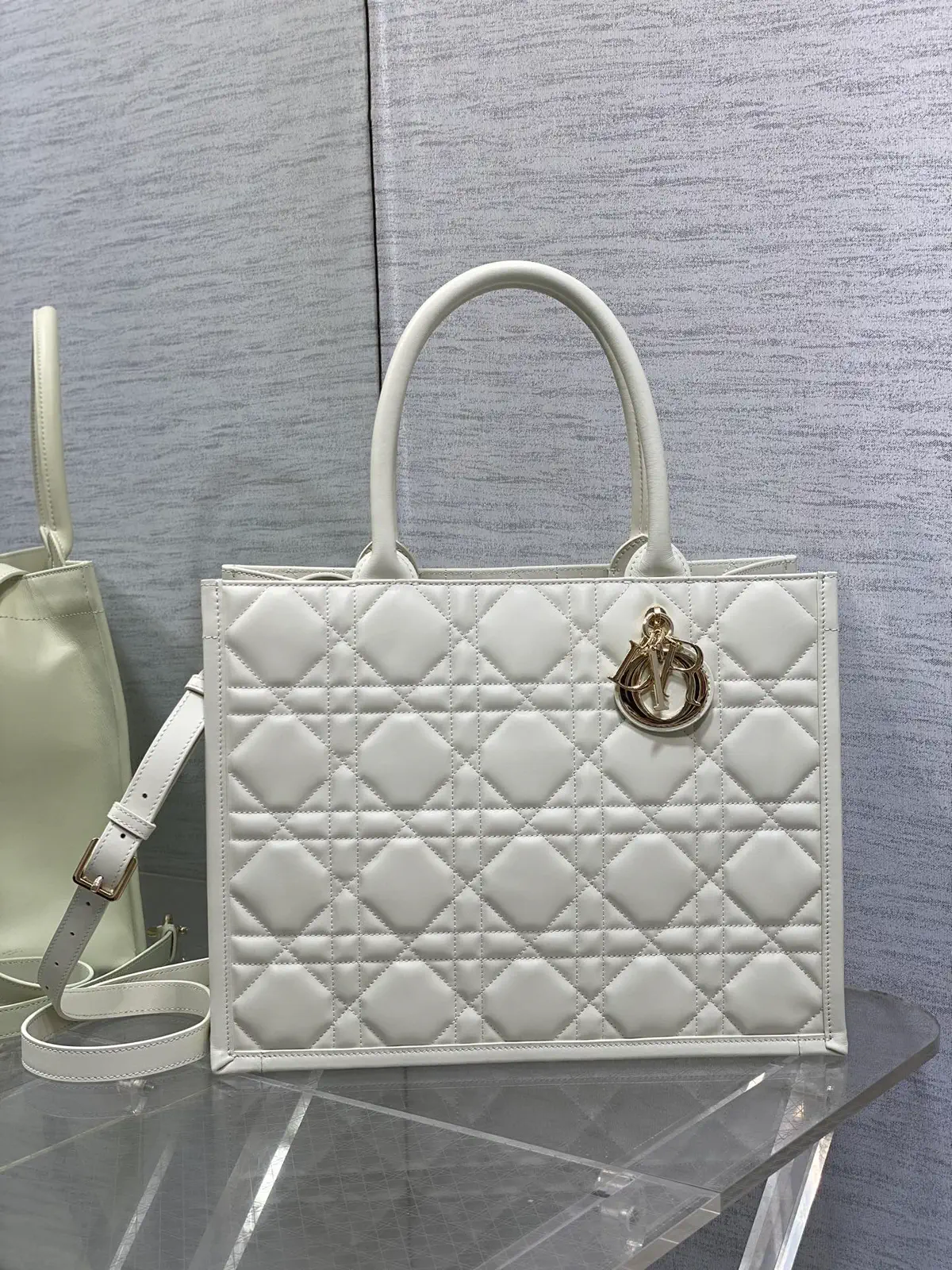 Dior Quilted Tote Bag image 1