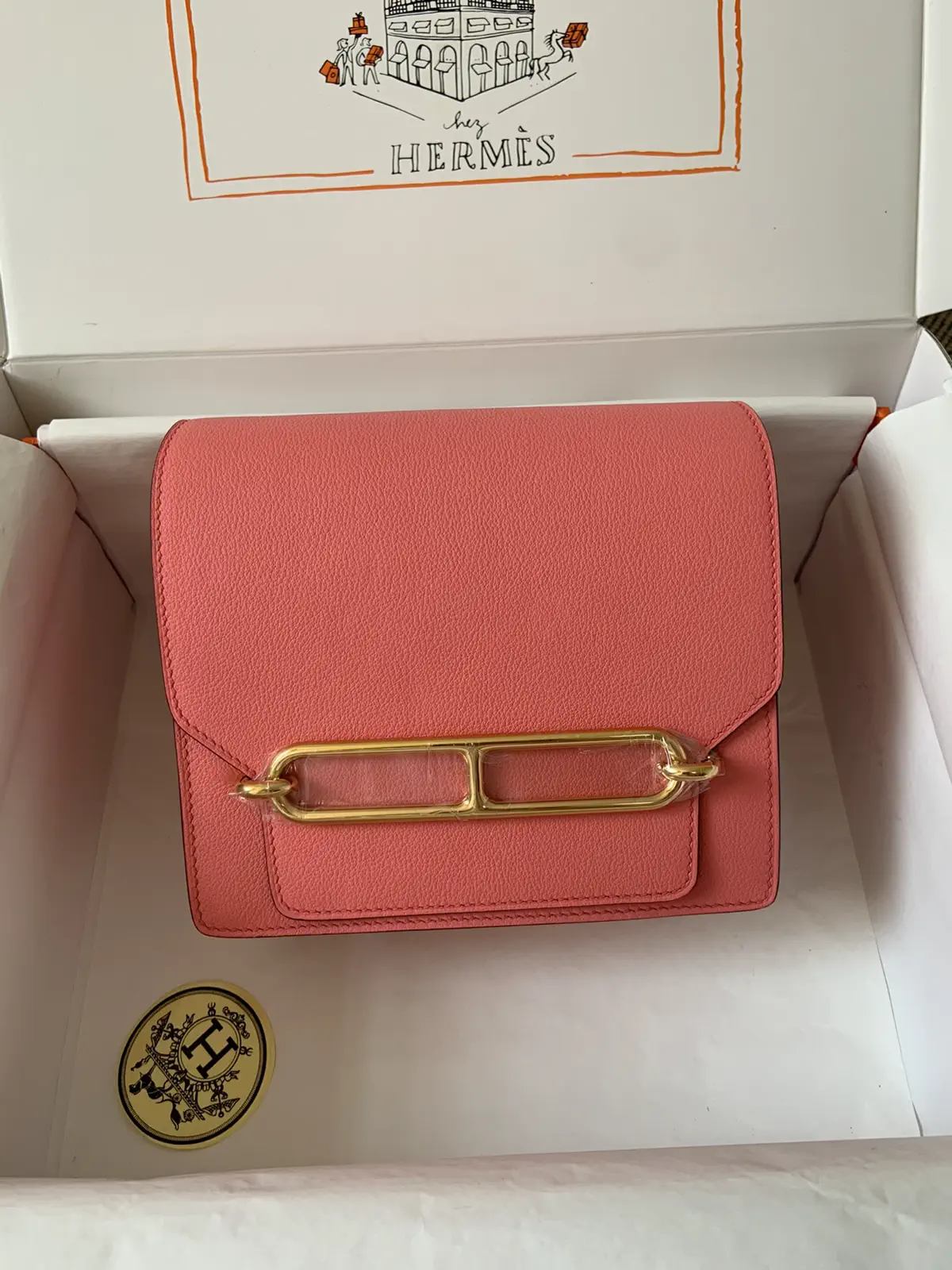 Hermès Pink Roulis Shoulder Bag image 1