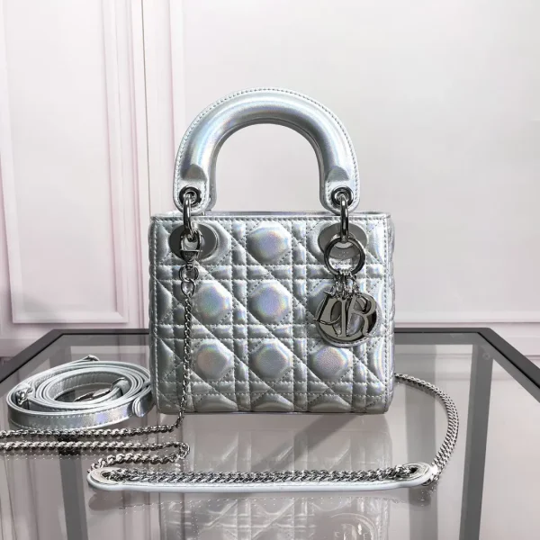 Dior Iridescent Quilted Top Handle Bag image 1