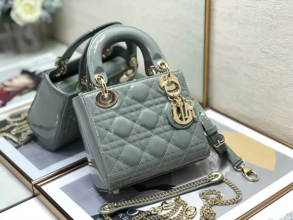 Dior Quilted Patent Top Handle Bag image 1