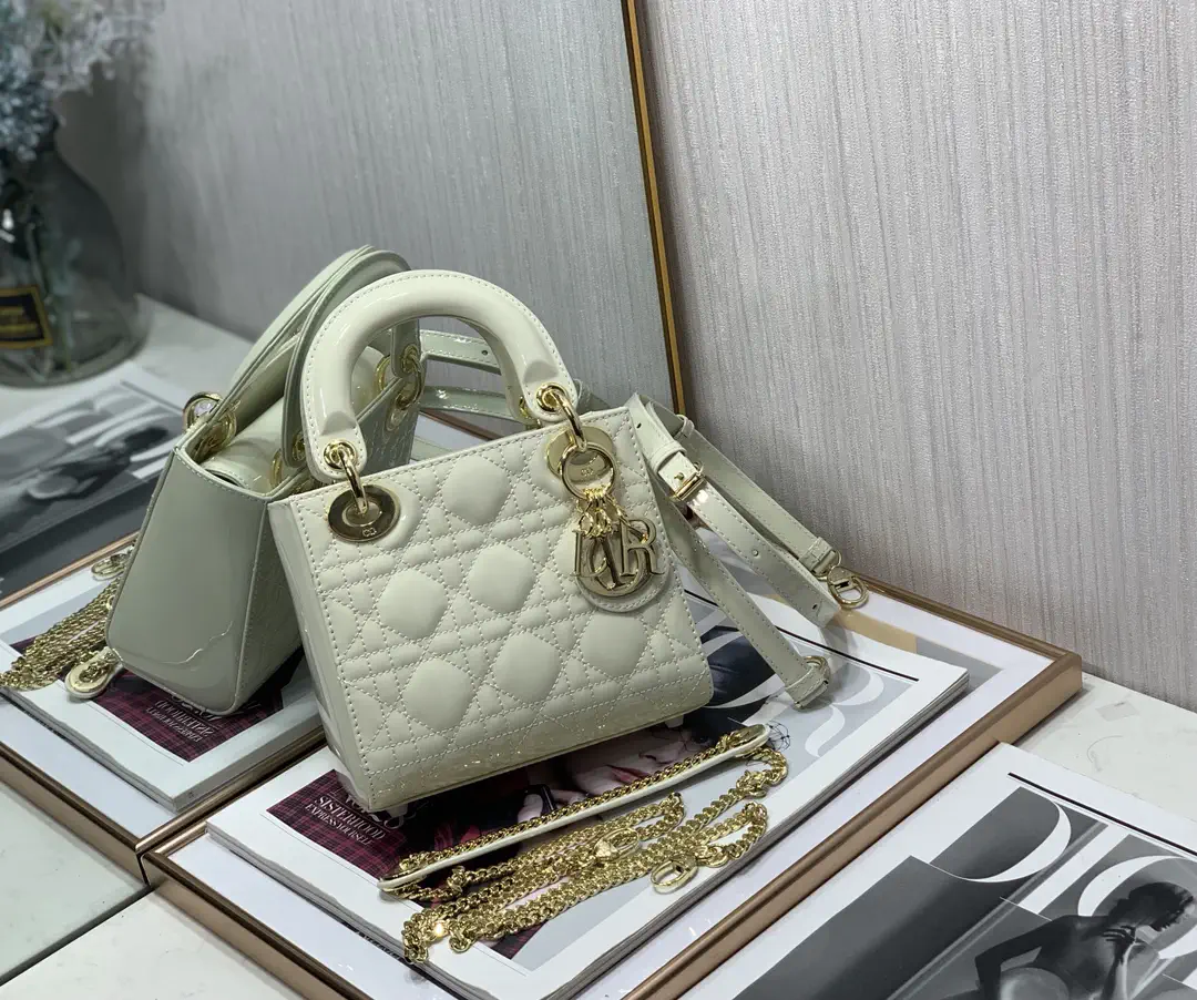 Dior Quilted Patent Top Handle Bag image 1