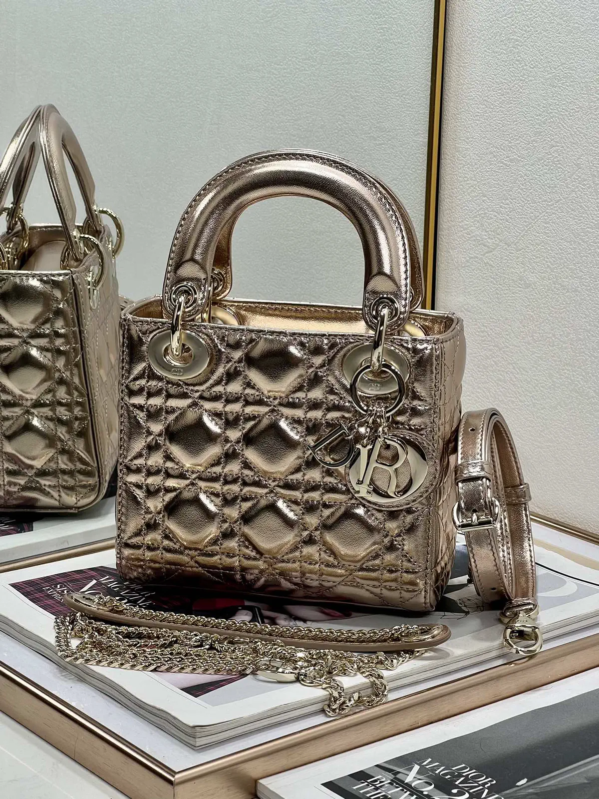 Dior Quilted Top Handle Bag image 1