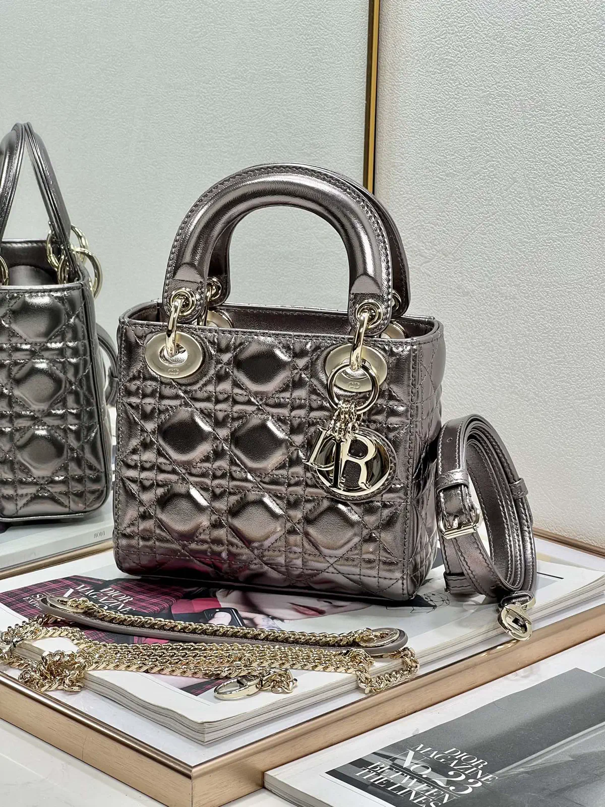 Dior Quilted Top Handle Bag image 1