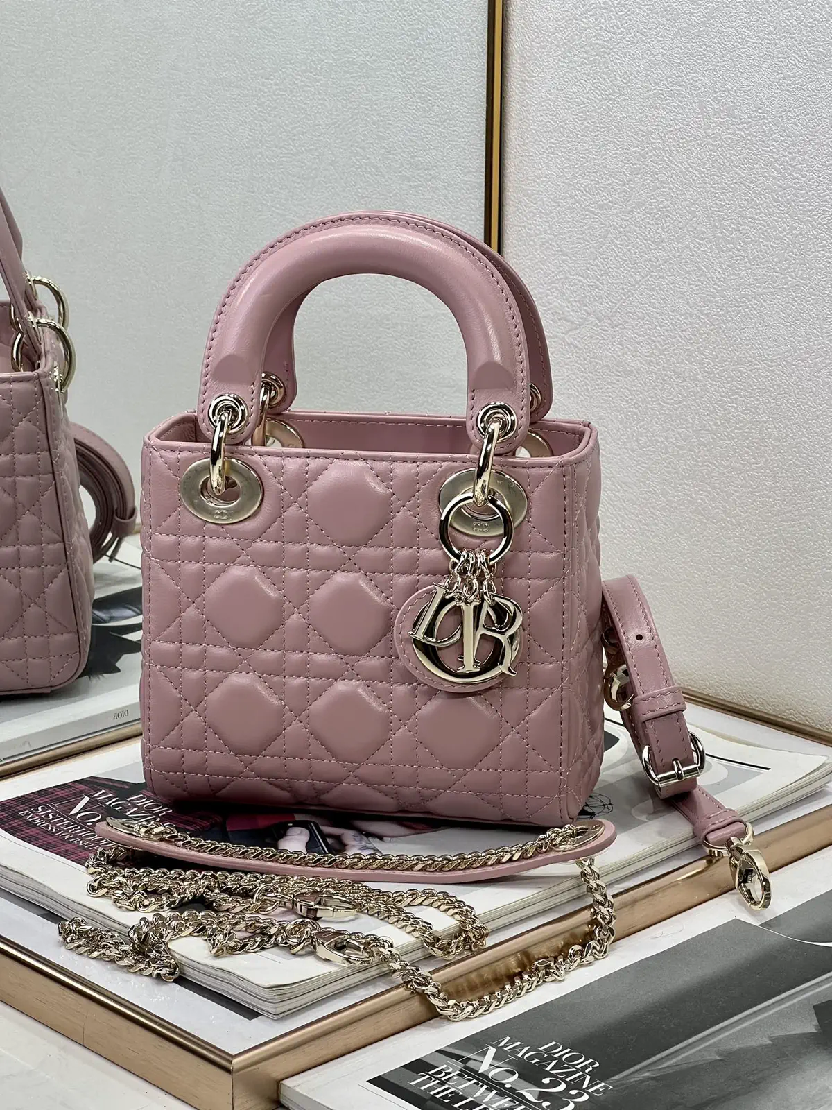 Dior Quilted Top Handle Bag image 1