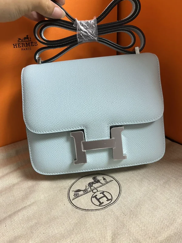 Hermès Light Blue Constance Shoulder Bag image 1