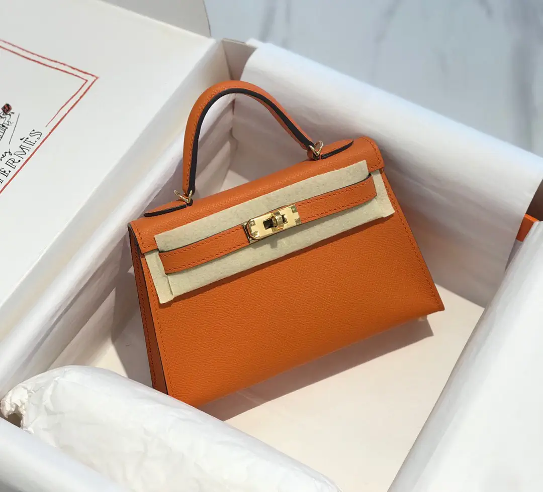 Hermès Orange Mini Top Handle Bag image 1