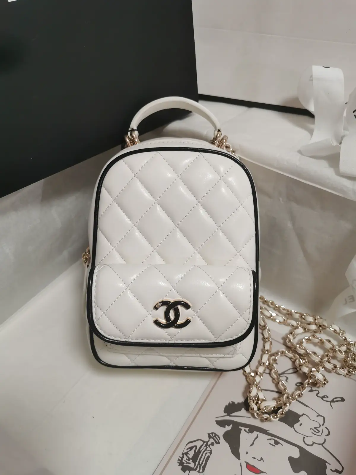 Chanel Quilted Mini Backpack image 1