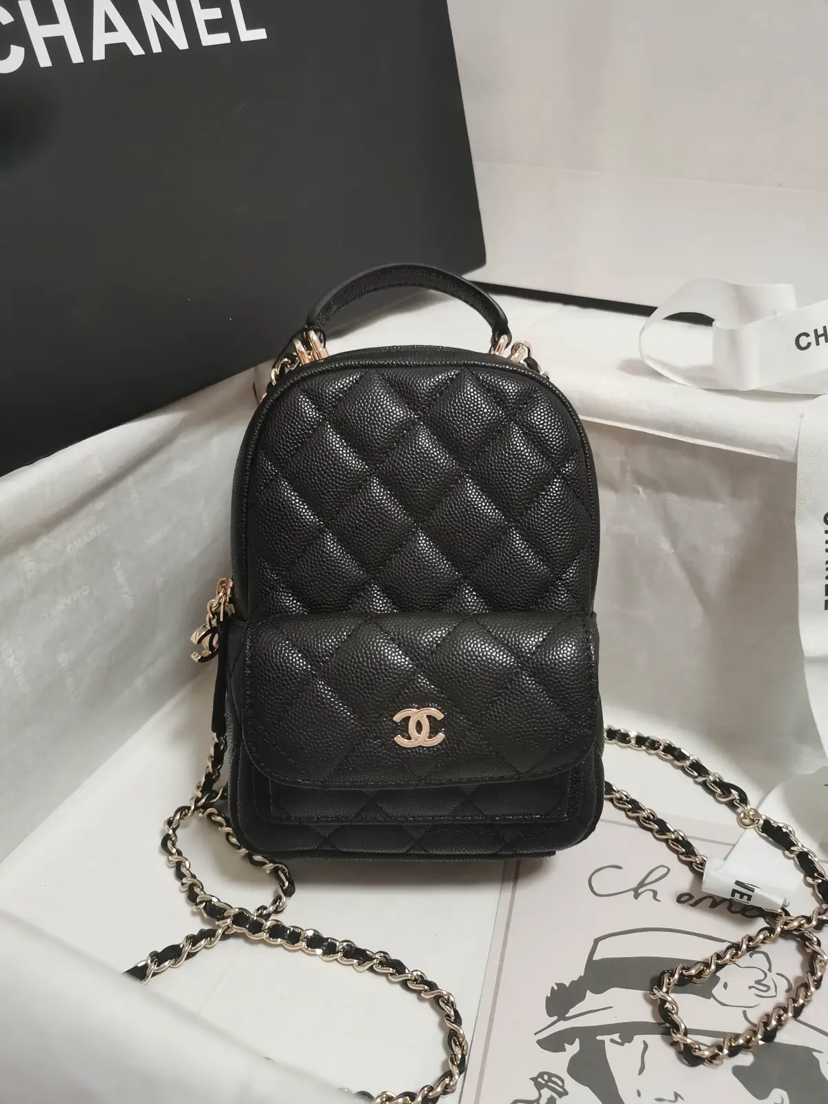 Chanel Mini Quilted Backpack image 1