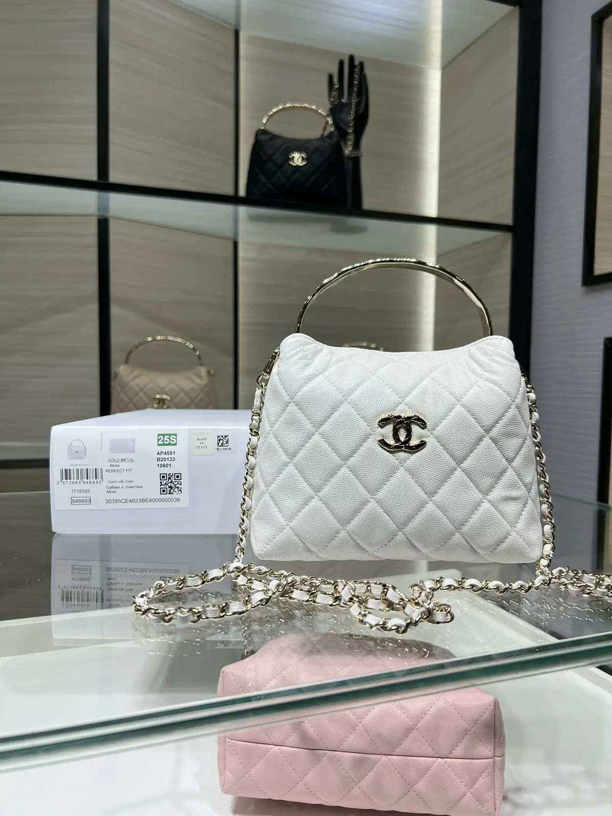 Chanel Quilted Top Handle Bag image 1