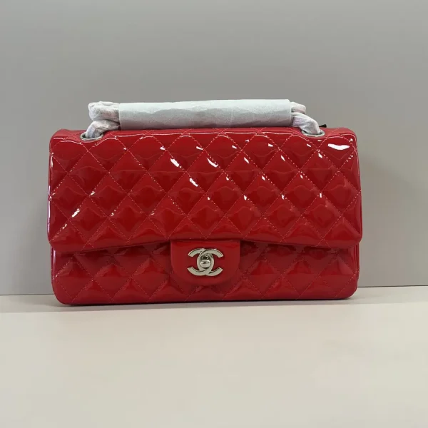 Chanel Quilted Patent Leather Shoulder Bag image 1
