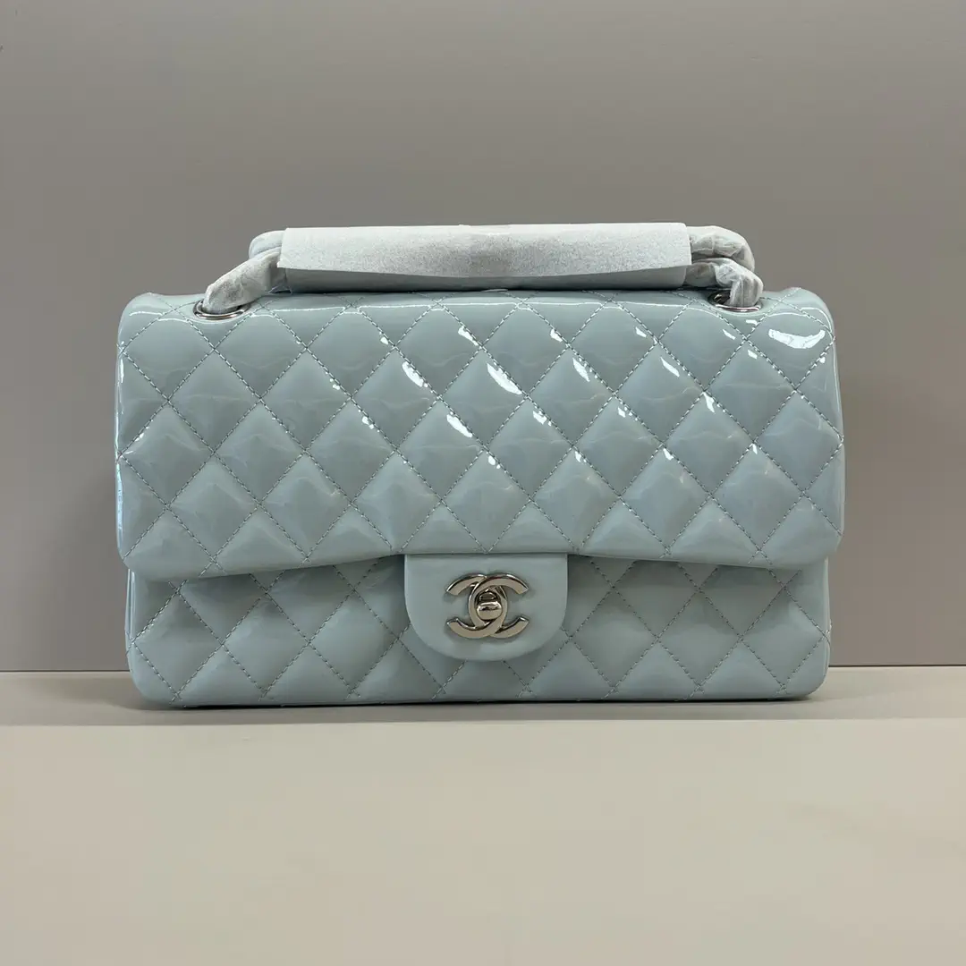 Chanel Quilted Patent Leather Shoulder Bag image 1