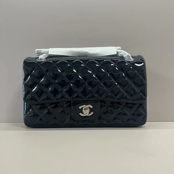 Chanel Quilted Patent Leather Shoulder Bag image 1