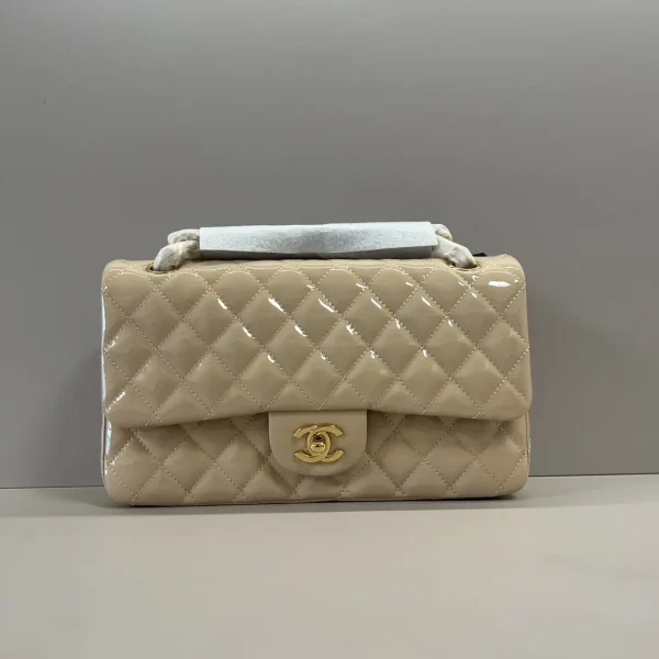 Chanel Quilted Patent Leather Shoulder Bag image 1
