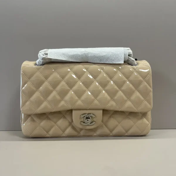 Chanel Quilted Patent Leather Shoulder Bag image 1