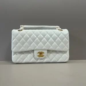 Chanel Quilted Patent Leather Shoulder Bag image 1