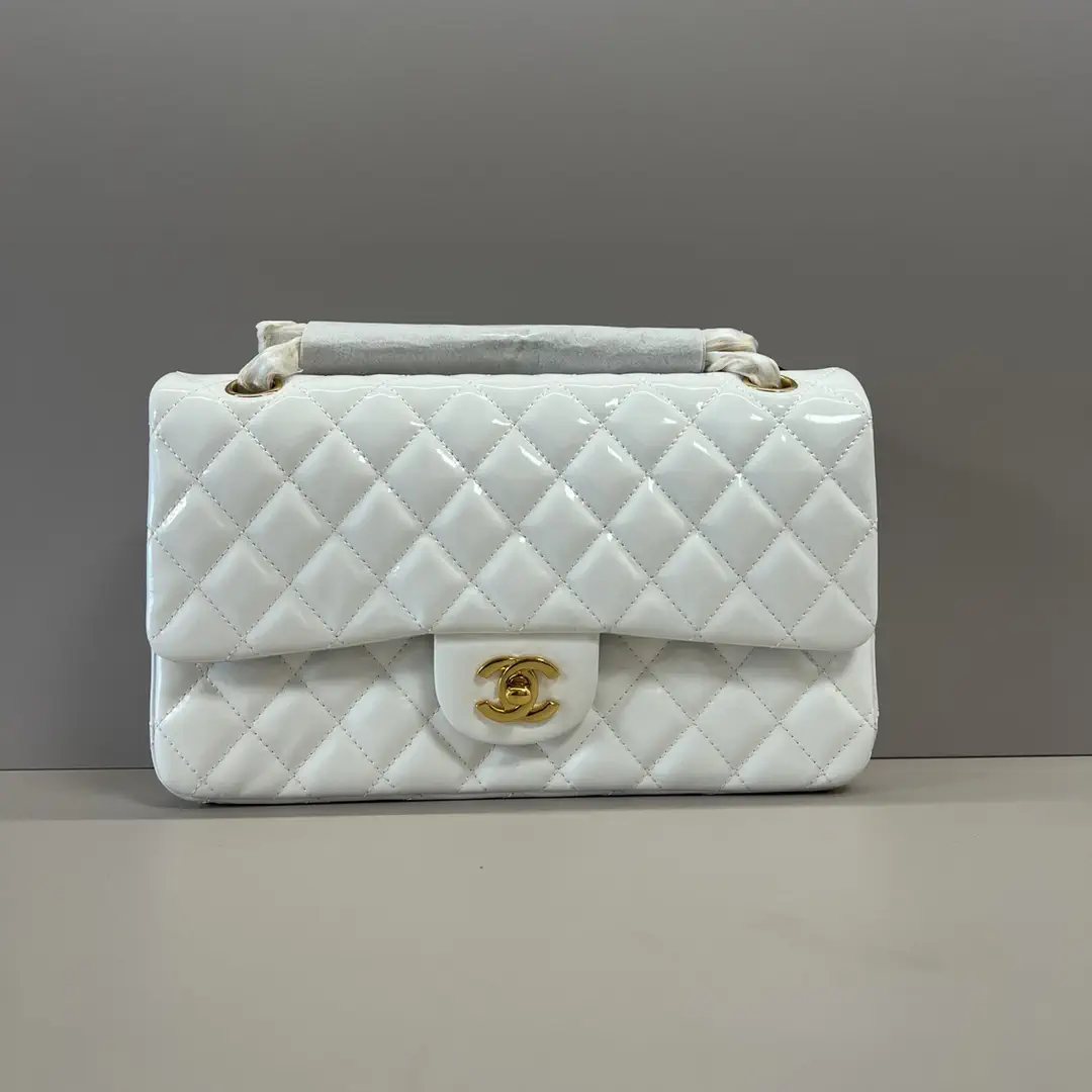 Chanel Quilted Patent Leather Shoulder Bag image 1