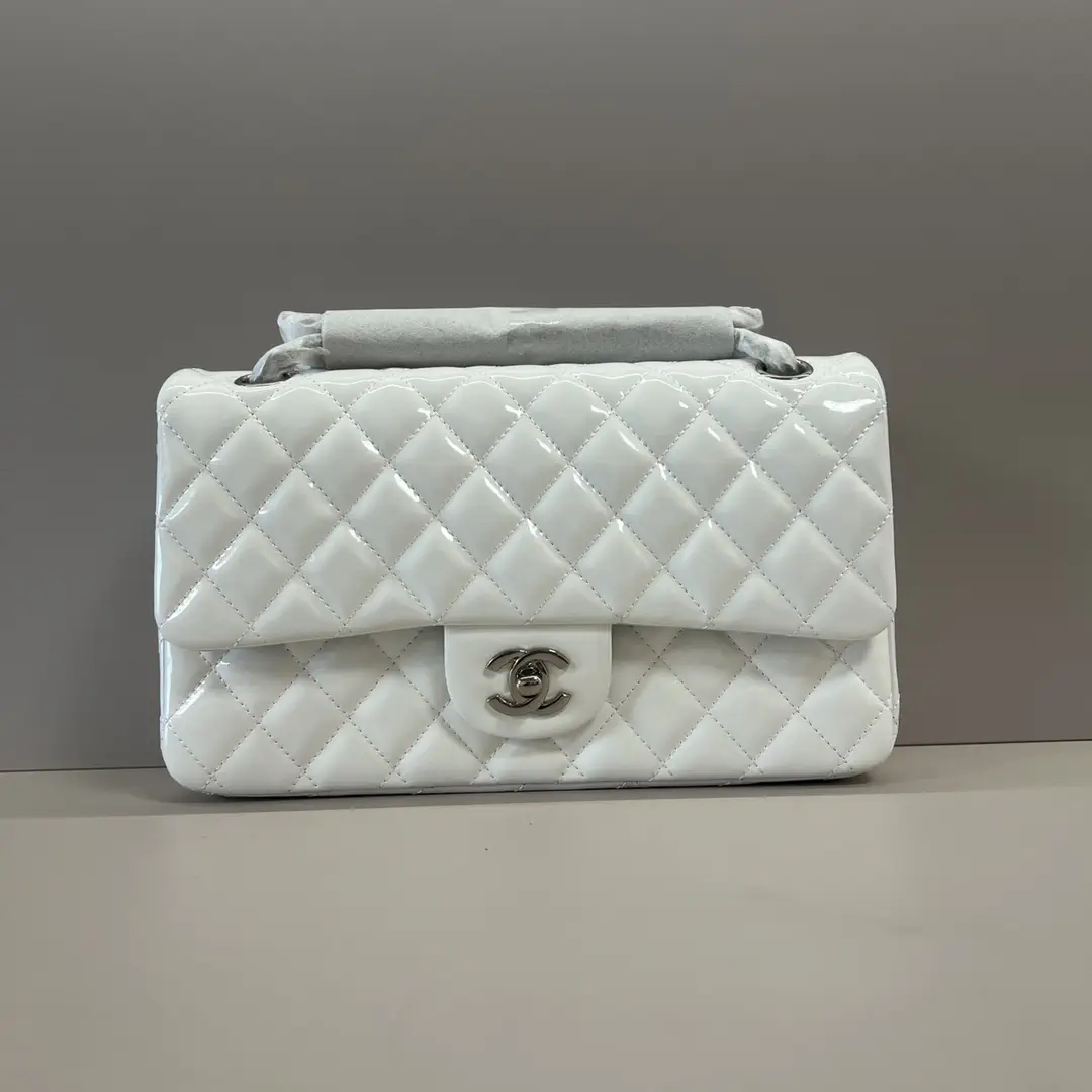 Chanel Quilted Patent Leather Shoulder Bag image 1