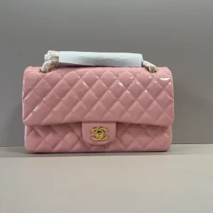 Chanel Quilted Patent Leather Shoulder Bag image 1