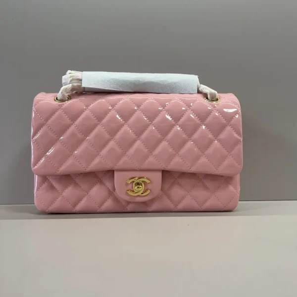 Chanel Quilted Patent Leather Shoulder Bag image 1