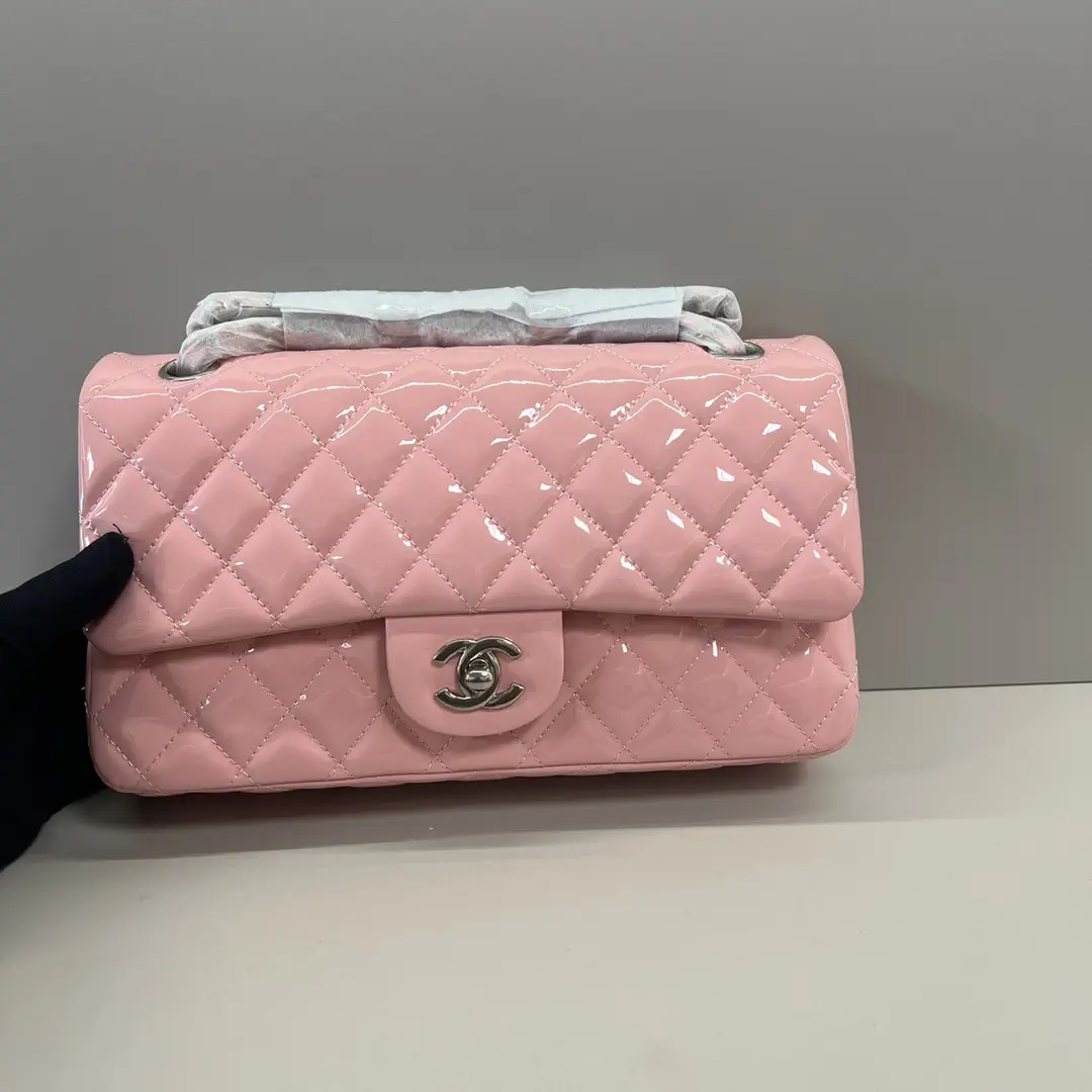 Chanel Quilted Patent Leather Shoulder Bag image 1