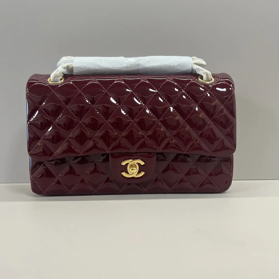 Chanel Quilted Patent Leather Shoulder Bag image 1