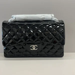 Chanel Quilted Patent Leather Shoulder Bag image 1