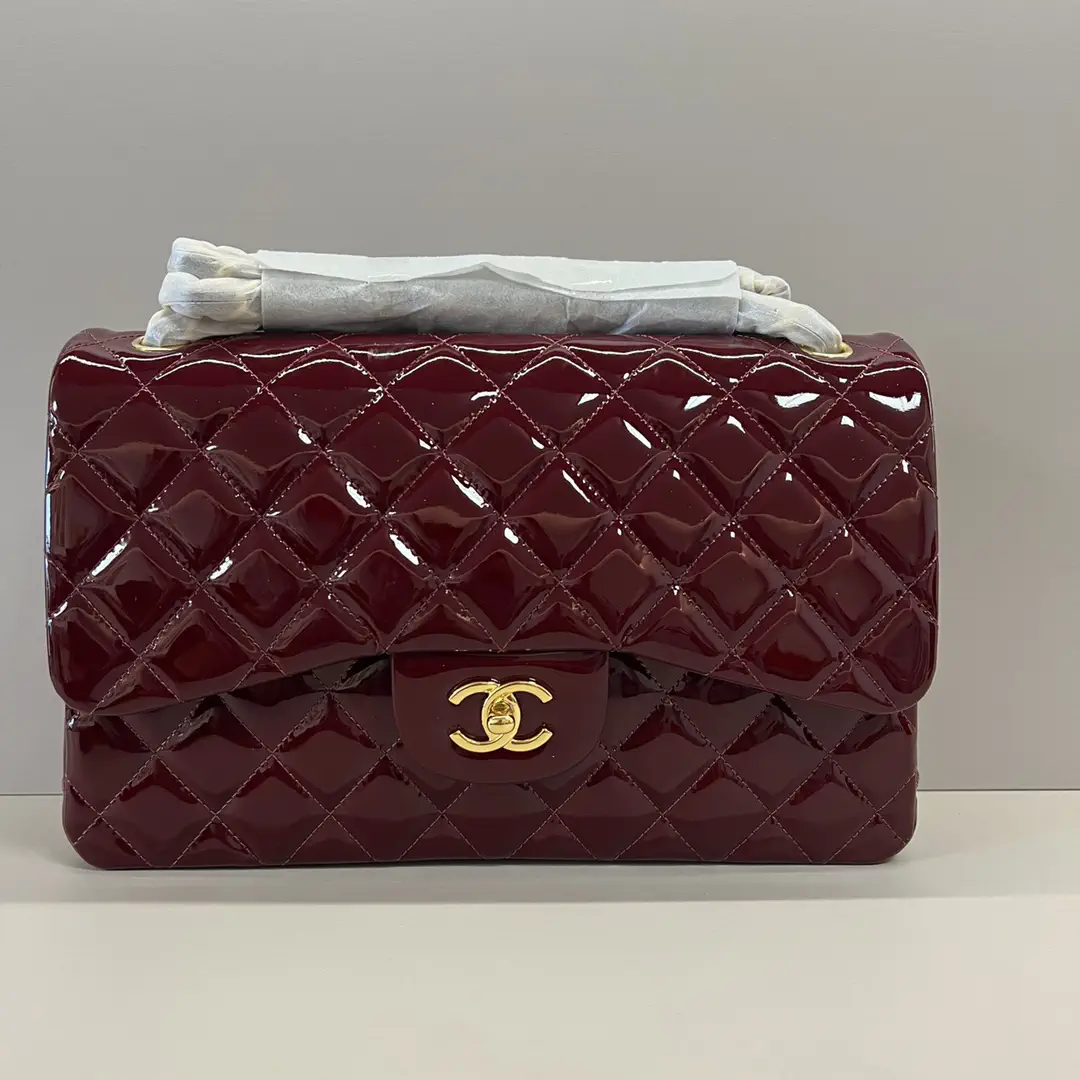 Chanel Quilted Patent Leather Shoulder Bag image 1