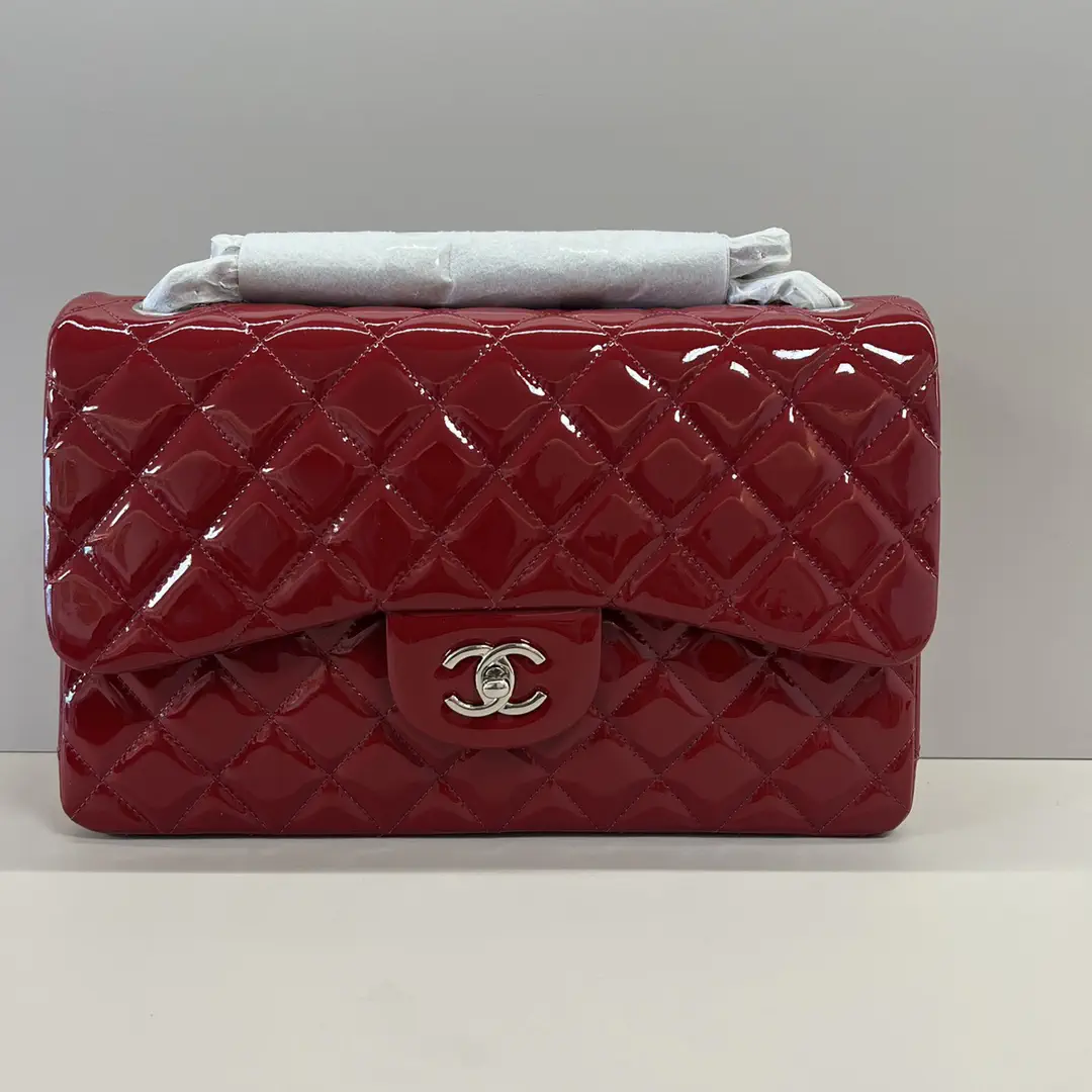 Chanel Quilted Patent Leather Shoulder Bag image 1