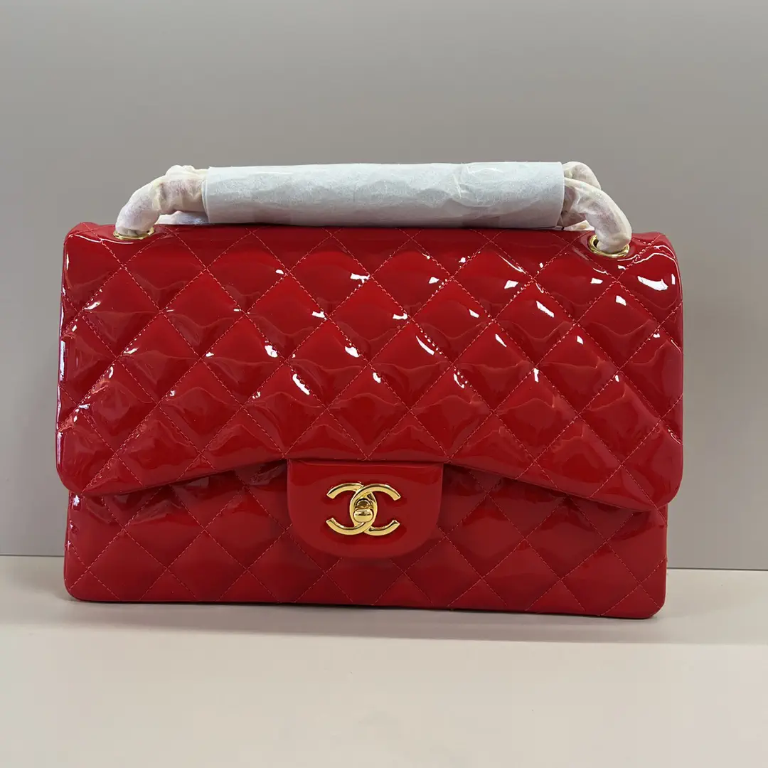 Chanel Quilted Patent Leather Shoulder Bag image 1