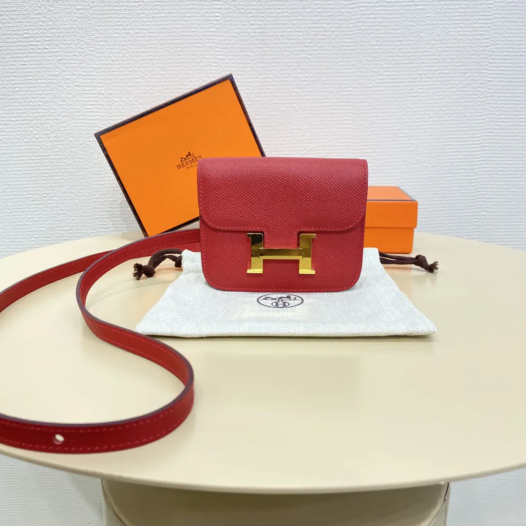 Hermès Red Constance Slim Belt Bag image 1