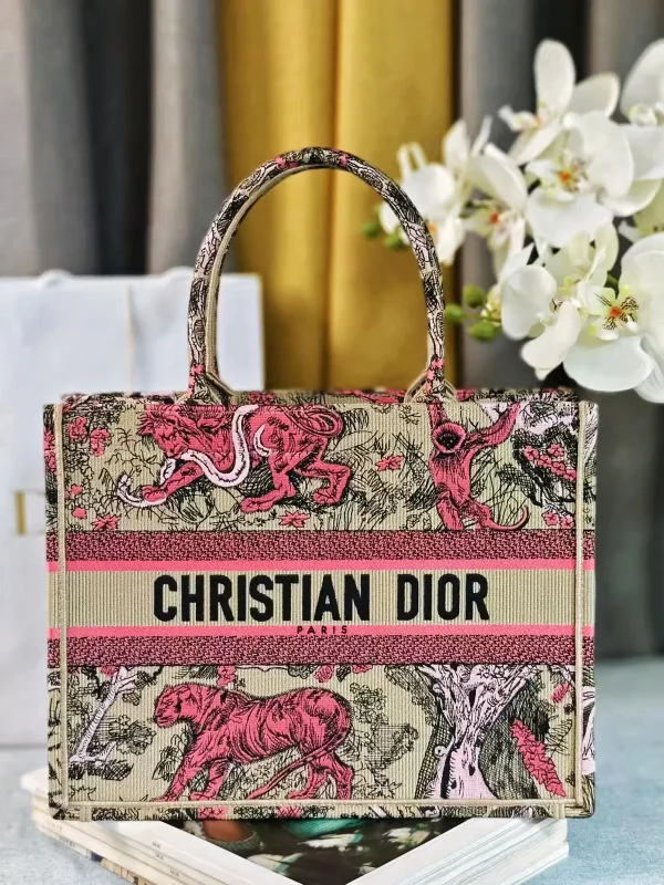 Dior Reverse Toile de Jouy Embroidered Book Tote Bag image 1