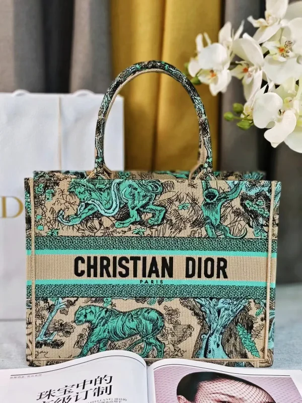 Dior Reverse Toile de Jouy Embroidered Book Tote Bag image 1