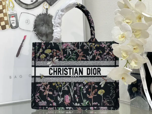 Dior Floral Print Book Tote Bag image 1