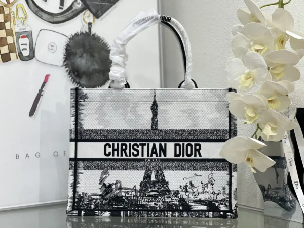Dior Paris Print Book Tote Bag image 1