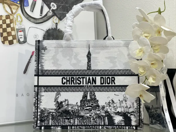 Dior Paris Print Book Tote Bag image 1