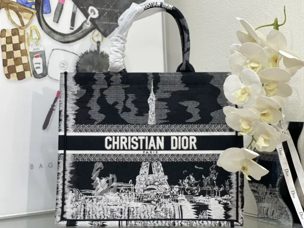 Dior Paris City Print Book Tote Bag image 1