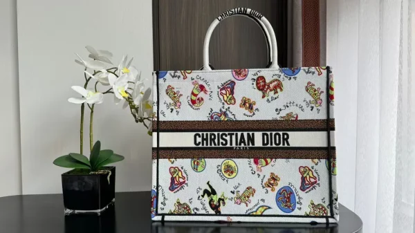 Dior Zodiac Print Book Tote Bag image 1