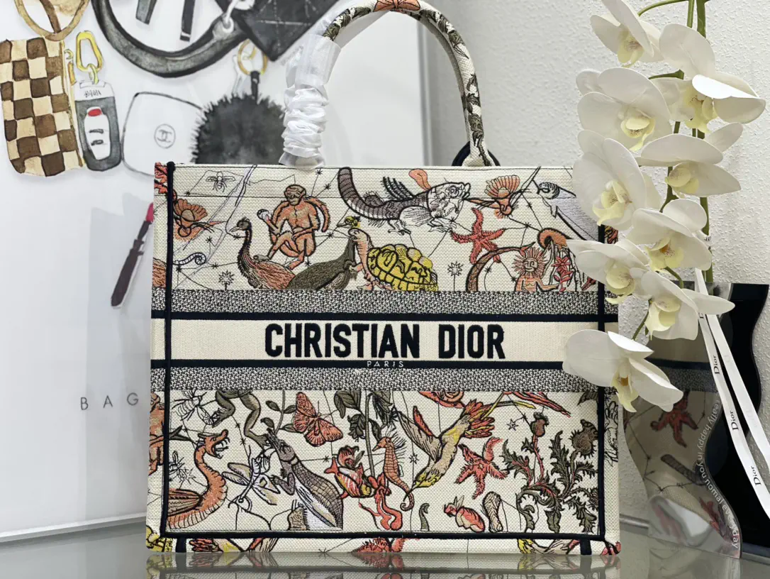 Dior Printed Book Tote Bag image 1