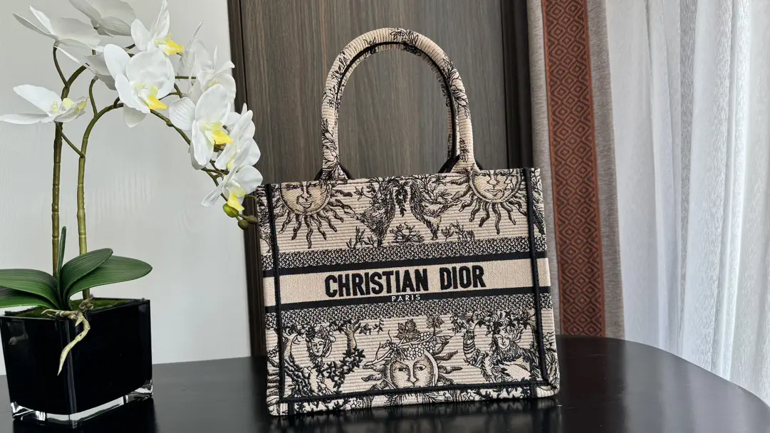 Dior Sun Embroidered Tote Bag image 1