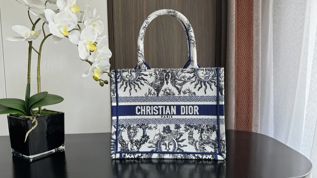 Dior Sun Embroidered Tote Bag image 1