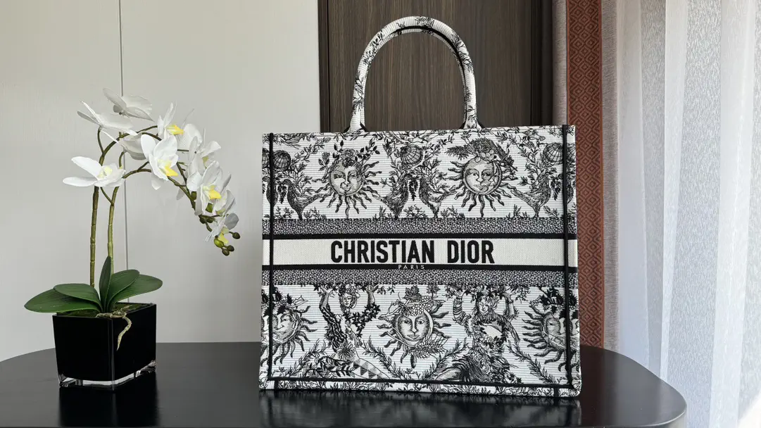 Dior Sun Embroidered Tote Bag image 1