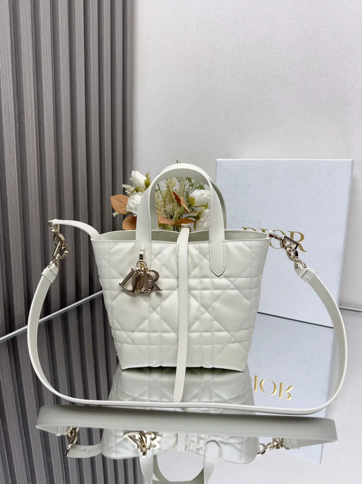 Dior Quilted Top Handle Bag image 1