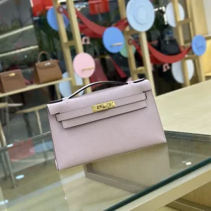 Hermès Light Pink Mini Kelly Clutch image 1