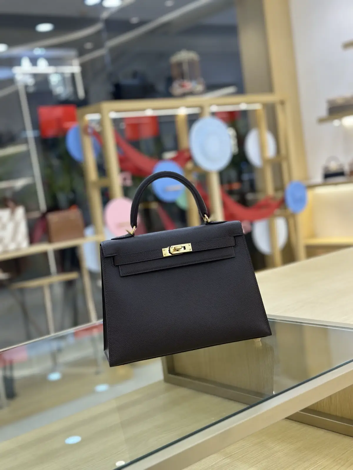 Hermès Black Epsom Leather Top Handle Bag image 1
