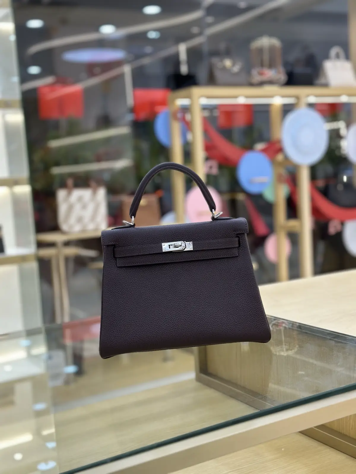 Hermès Dark Brown Top Handle Bag image 1