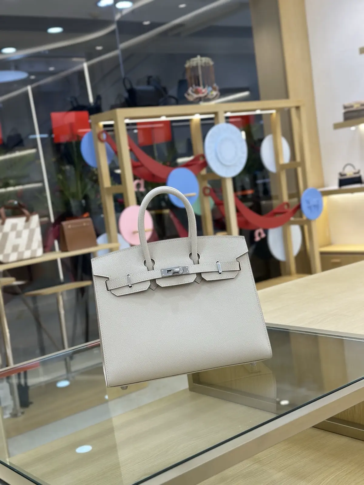 Hermès Light Beige Top Handle Bag image 1