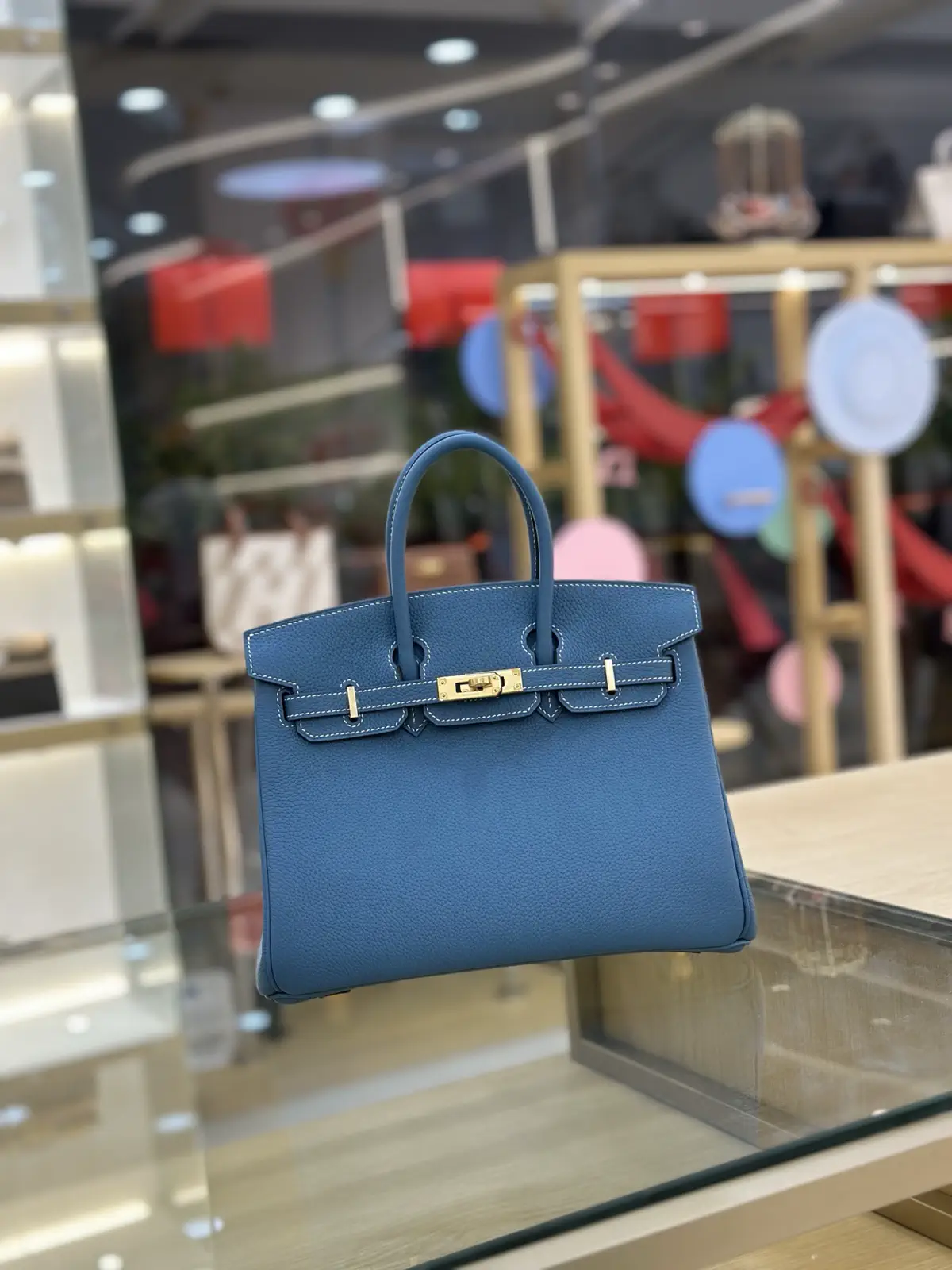 Hermès Blue Top Handle Bag image 1