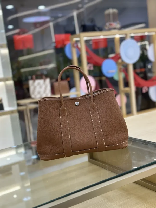 Hermès Brown Garden Party Tote Bag image 1