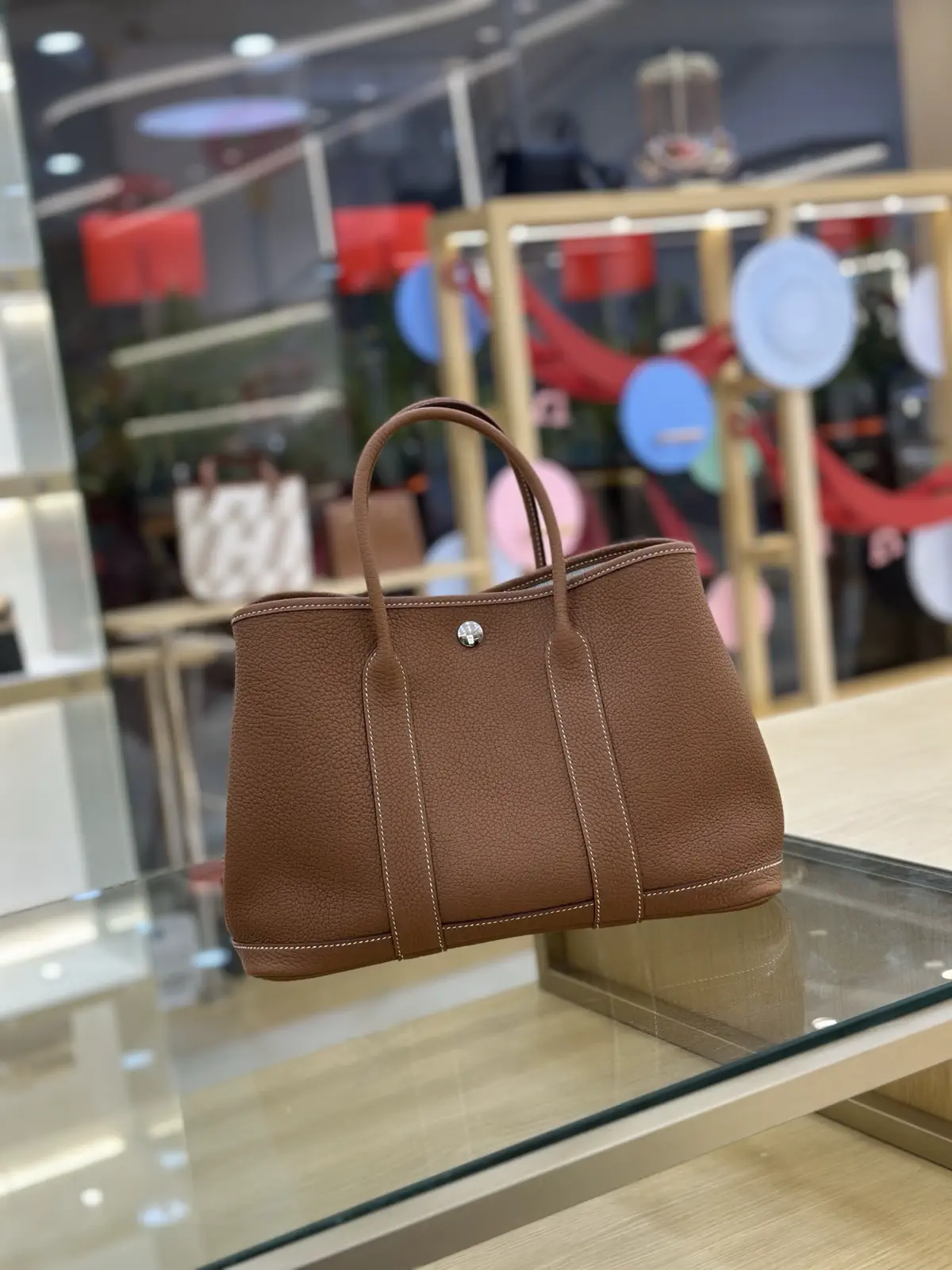 Hermès Brown Garden Party Tote Bag image 1