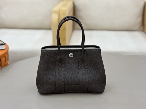 Hermès Ebony Negonda Leather Garden Party Tote Bag image 1